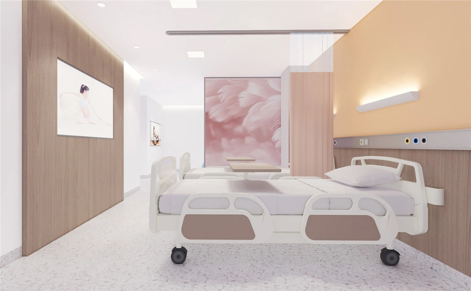 【醫(yī)院案例】婦產(chǎn)醫(yī)院這樣設(shè)計，簡而不失其華！(圖2)